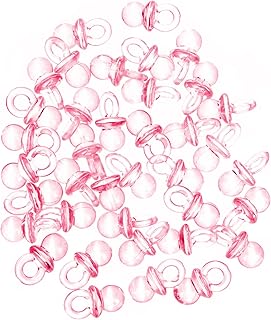 Toyvian 100 Peças Chupetas De Mamilo Chupetas De Chá De Bebê Para Jogo De Chá De Bebê Chupeta Doces Chupetas De Chá De Bebê Chupones Rosa Chupeta Mini Chupetas Brinquedos Máquina De