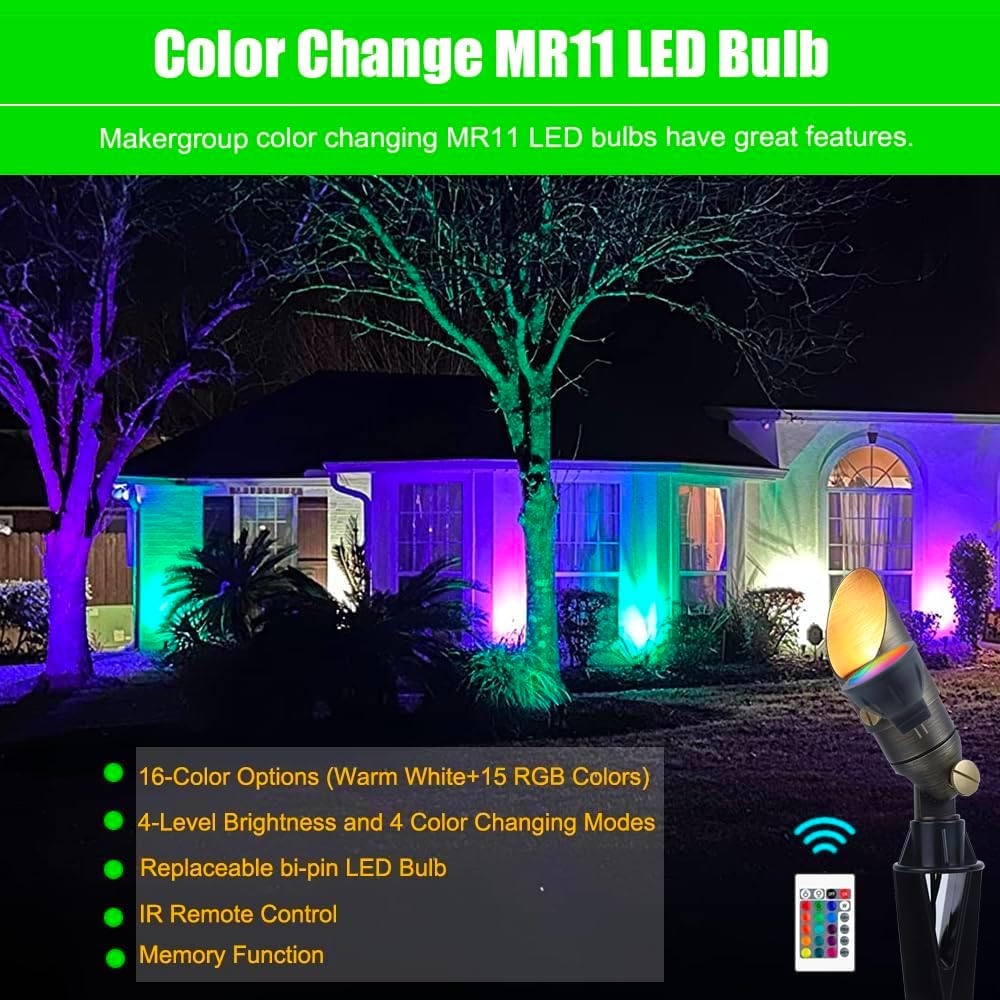 RGB T3 G4 Bi-pin LED Bulbs and RGB MR11 LED Bulbs Color Changing