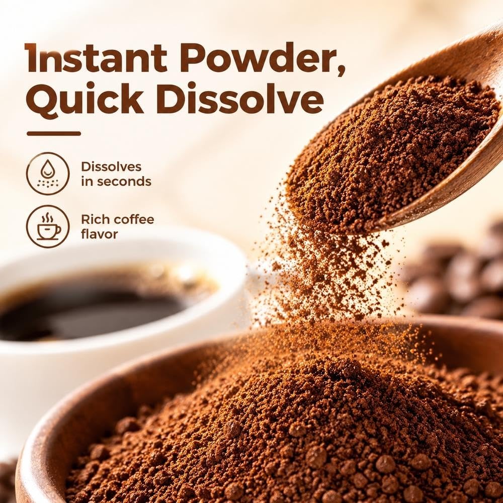 Café Negro Instantáneo En Polvo, For Ceto Y Control De Peso