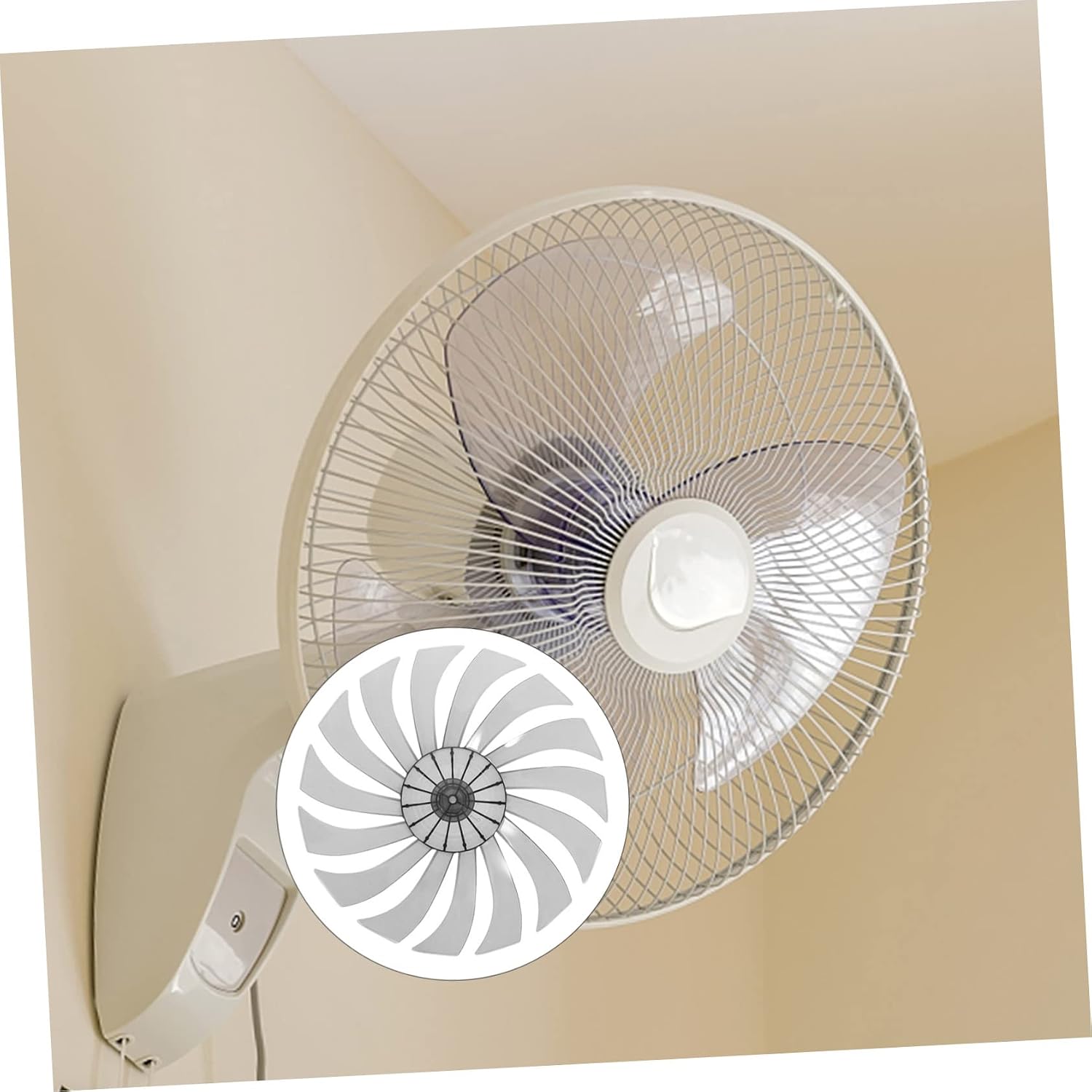 MAGICLULU Replacement Floor Fan Blade Transparent Fan Leaves for Pedestal Table Fans Accessory for High Temperature Resistance Easy Installation