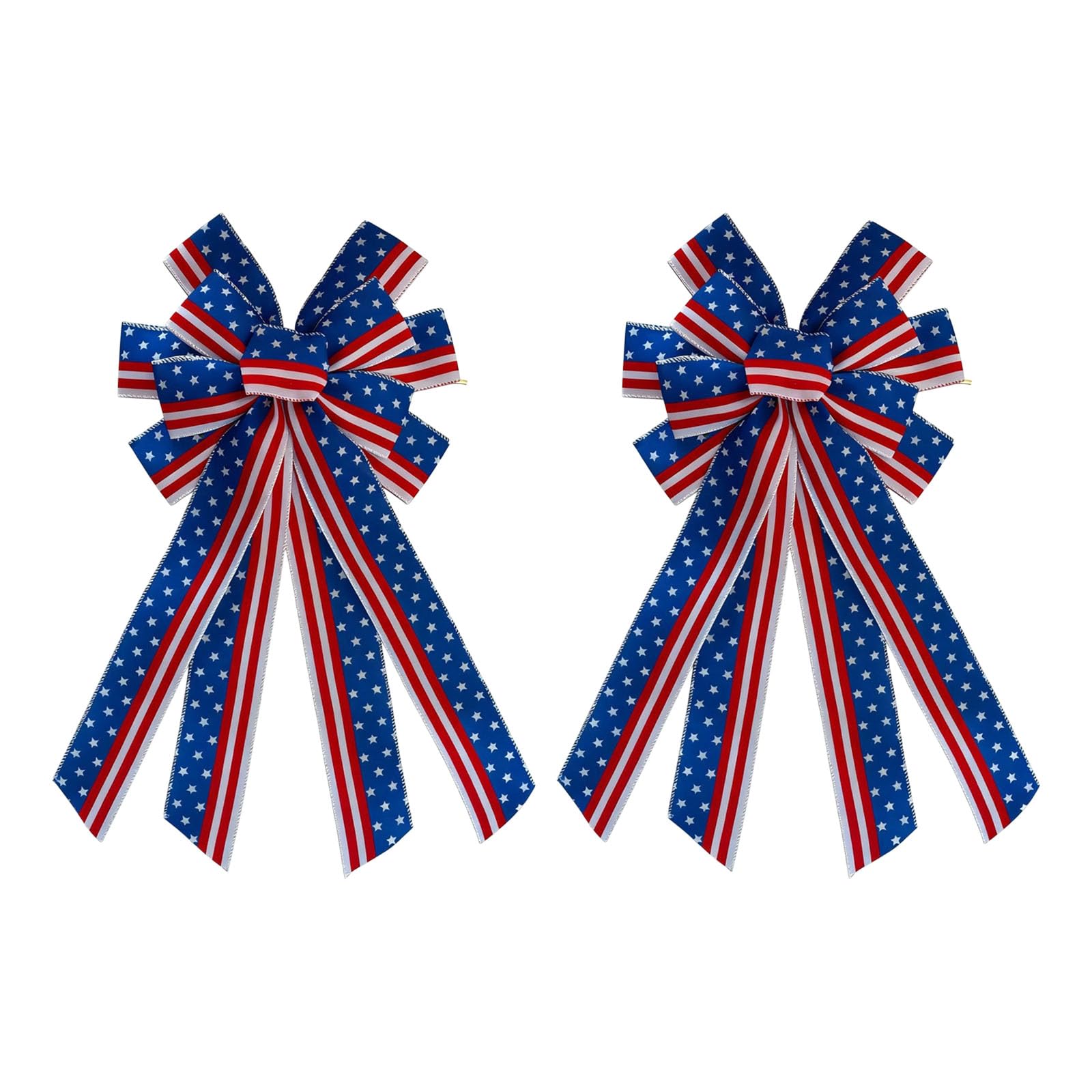 PANGBOER Colorful Independence Day Ribbon Bowknot for National Holidays Christmas Wedding Patriotic Themed Party Decoration Flexible Event Decorations
