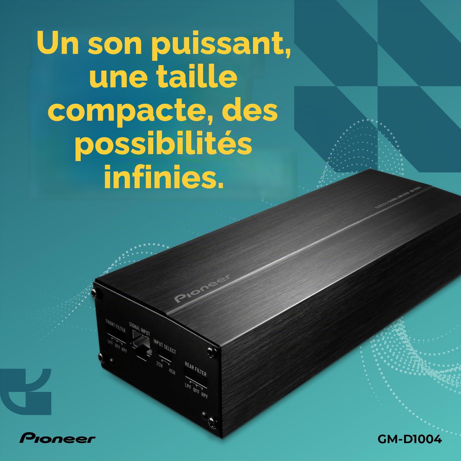 Pioneer GM-D1004-4-Kanal Endstufe Class D | Digital