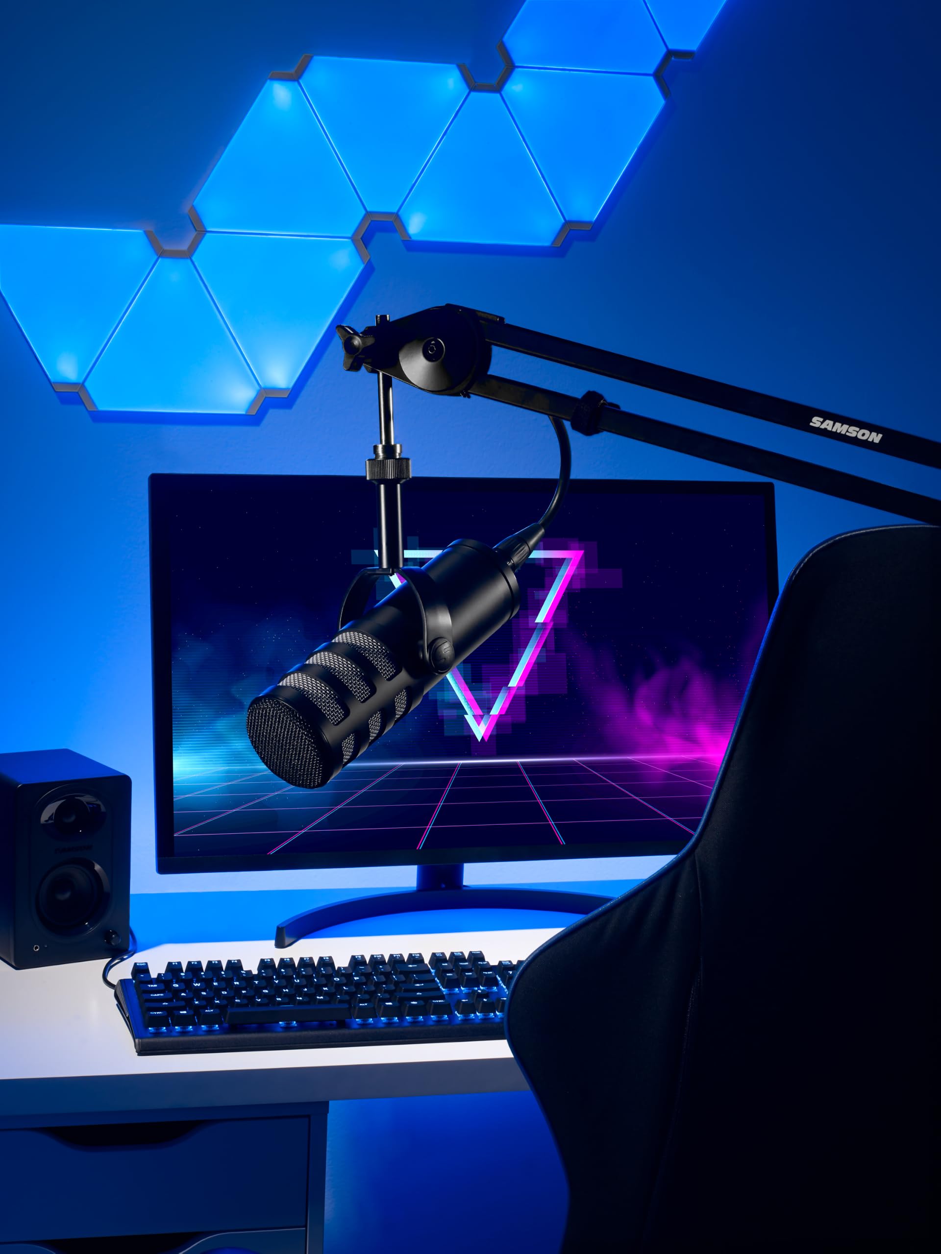 SAMSON Micro Dynamique de Diffusion Q9x pour podcasting, Streaming et Enregistrement en Studio