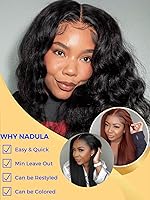 Vista 59 de Nadula Peluca Bob de cabello humano rubio degradado sin pegamento, encaje frontal HD de 7 x 5 pulgadas, Bye Bye Knots, predepilada, precortada