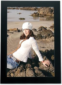 Lawrence Frames Black Metal Picture Frame, 4x6