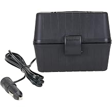 Koolatron 12V Heating Lunch Box Stove, 1.6 Qt (1.5 L) Black 6 ft (1.8m) Power Cord Heats to 300F (149C) Built-In Cord Storage Classic Construction Worker Lunchbox for Car SUV Pickup Truck