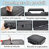 Poweka Waterproof Case Compatible with DJI Mini 4 Pro/Mini 3/3 Pro, DJI RC 2/RC/RC-N2/N1 Waterproof Hard Case with Shoulder Strap (Waterproof Case Only), for Up to 6 Batteries - 4