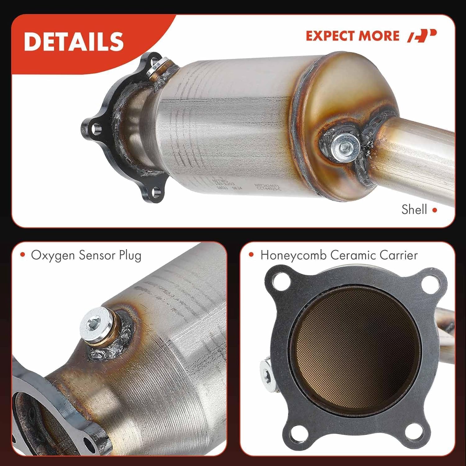 A-Premium Front Catalytic Converter with Gasket Kit Direct-Fit Compatible with Audi A4 2009-2016, A4 Quattro, Q5 2011-2017, A5 2010-2014, A5 Quattro 2010-2017, allroad 13-16, 2.0L, E.P.A. Compliant