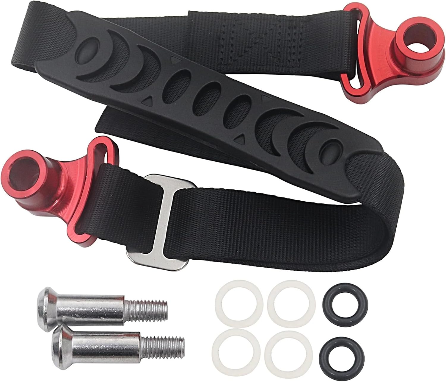 Universal Front Adjustable Rescue Strap for Dirt Bikes Motocross Enduro Supercross (Black)