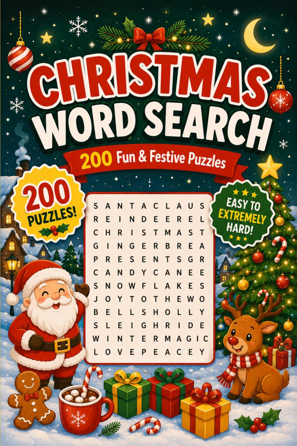 christmas word search (festive word search puzzles)