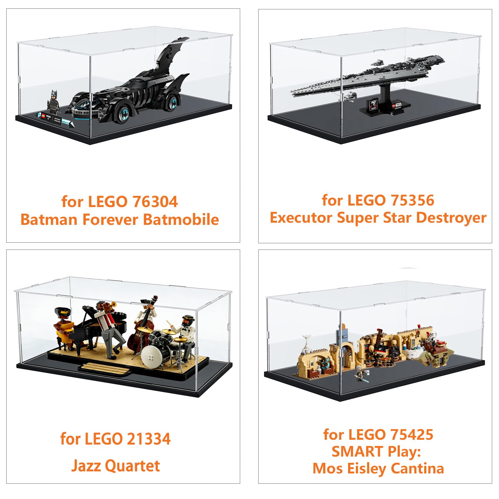 Vitrina acrílica para Lego 10316 Rivendell Castle, caja a prueba de polvo, caja de almacenamiento, caja transparente, caja expositora compatible con Lego 10316 (solo funda, sin modelo) (3 mm Vitrina acrílica para Lego 10316 Rivendell Castle, caja a prueba de polvo, caja de almacenamiento, caja transparente, caja expositora compatible con Lego 10316 (solo funda, sin modelo) (3 mm