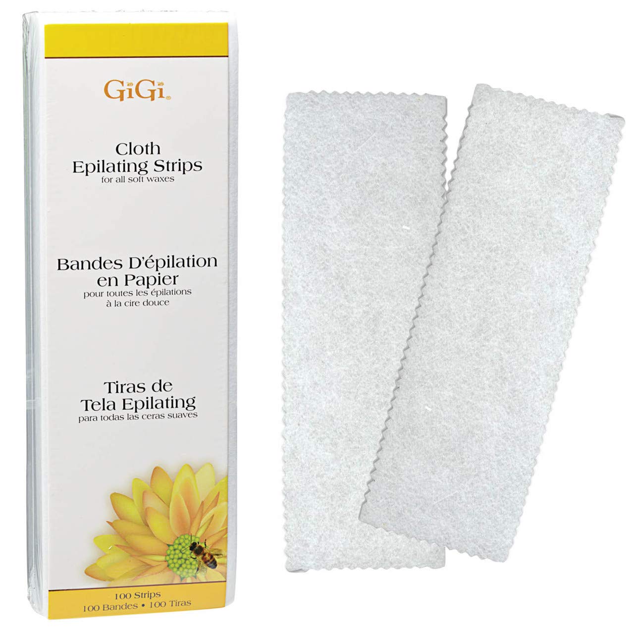GiGi Cloth Epilating Strips, Small (Pack of 4) Hair