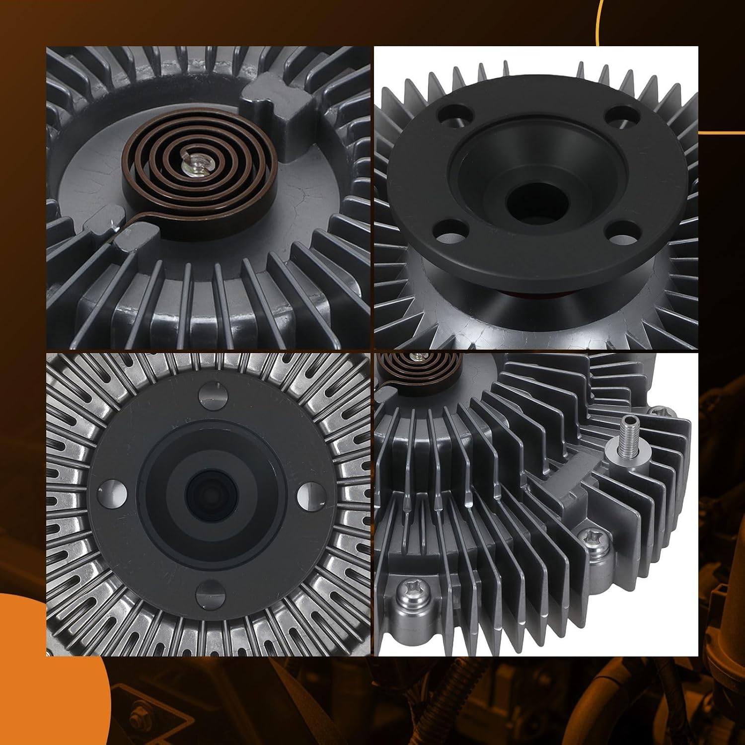 maXpeedingrods Engine Cooling Fan Clutch for Toyota 4 Runner 96-02, Tacoma 95-04, Tundra 00-04, for Honda Passport 94-97, for Acura SLX 96-97, for Isuzu Rodeo 95-97, 16210-62030 0892104950