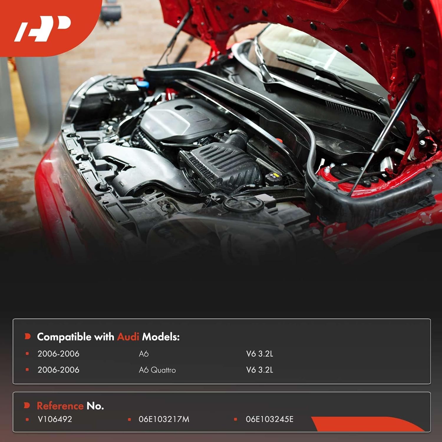 A-Premium Engine Crankcase Vent Valve Oil Separator Compatible with Audi A6 2006, A6 Quattro 2006, 3.2L