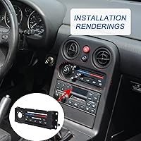 Vista 6 de DICMIC Panel de control del calentador Interior Trim para Mazda Miata 1990-1997 Replace# NA01-61-C04A