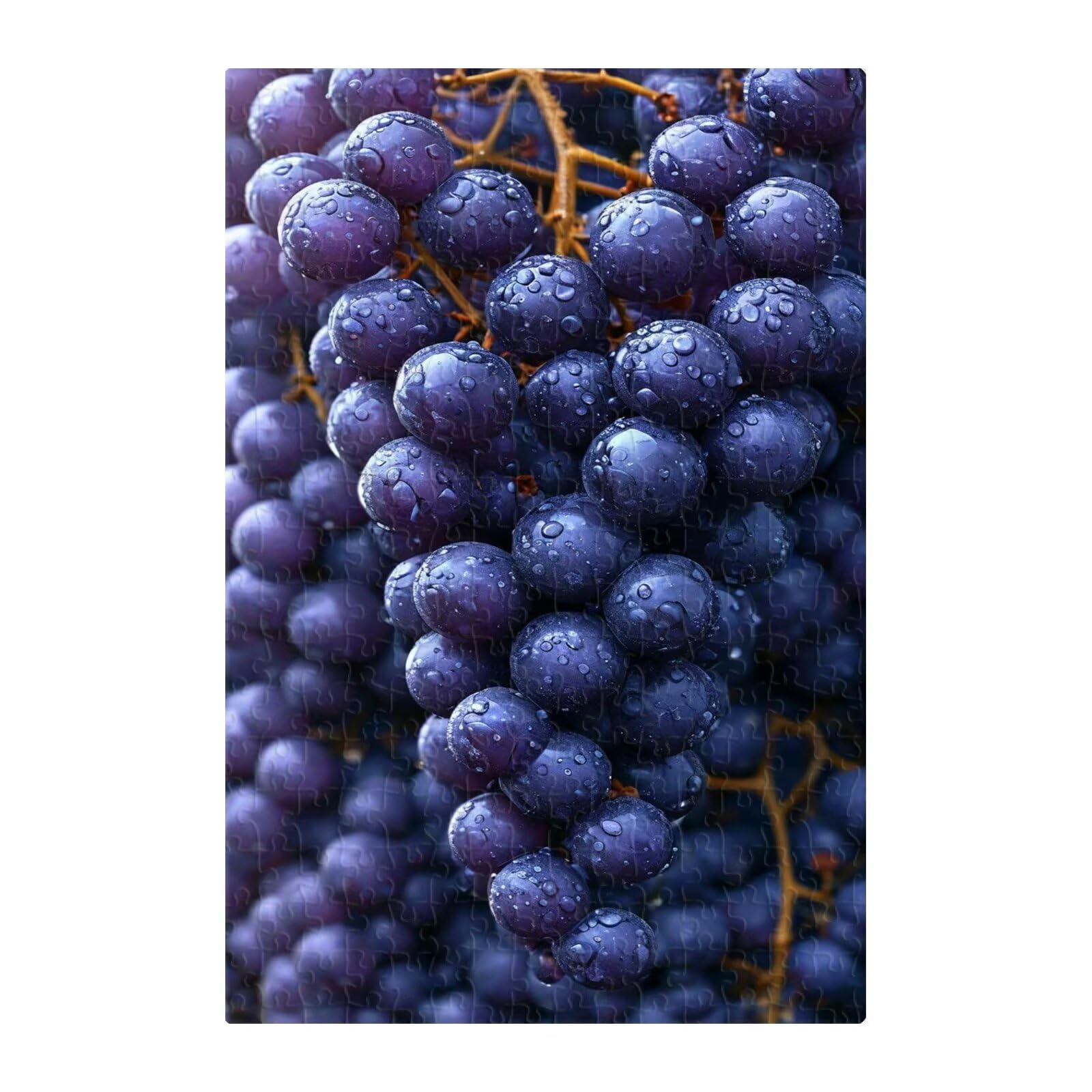 Puzzle 1000 elementów dla dorosłych, winogrona, 75 x 50 cm, trudna gra edukacyjna, prezent dla mężczyzny i kobiety, 1000 elementów, puzzle dla dorosłych