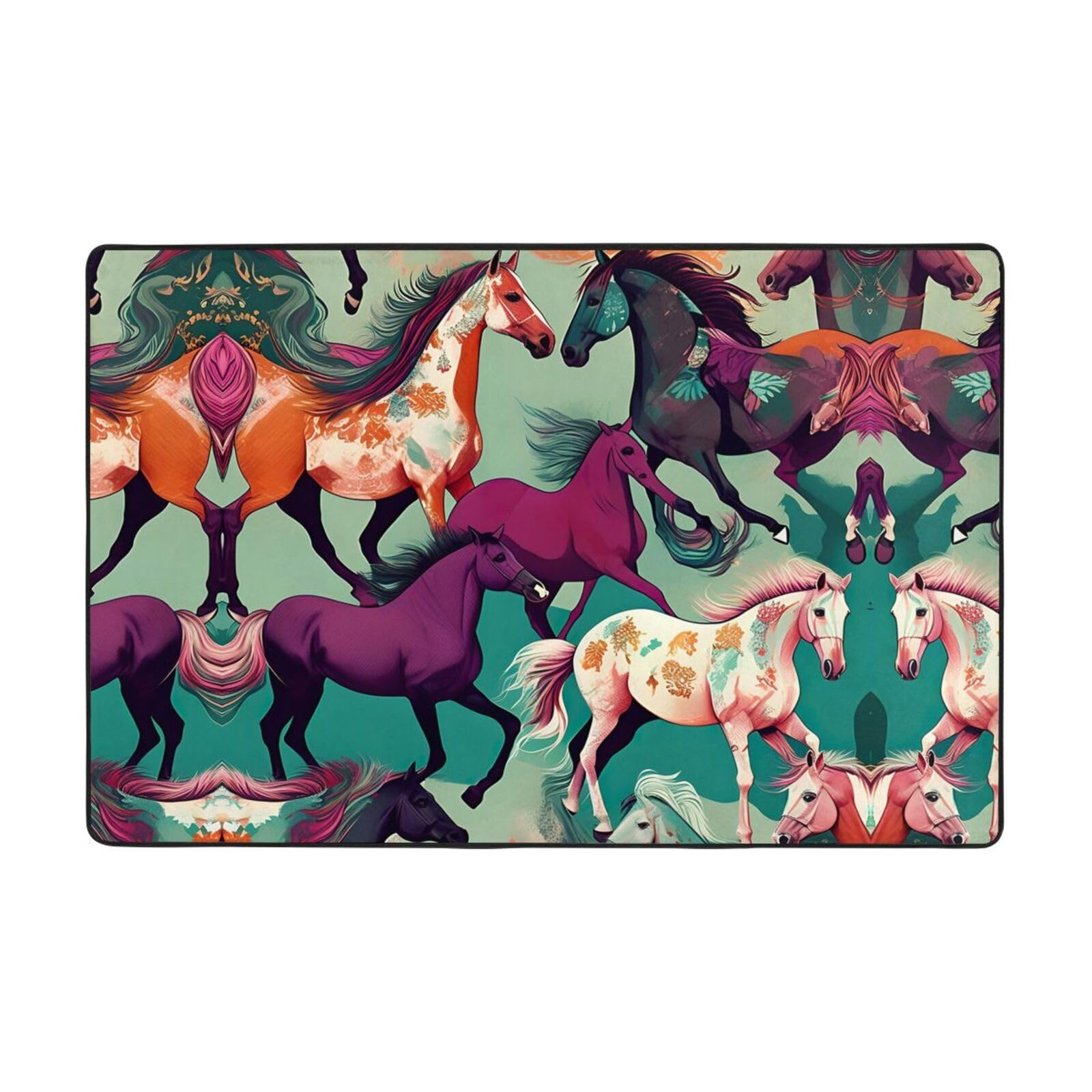 Tapis imprimé cheval pour décorer la chambre de vos enfants avec élégance