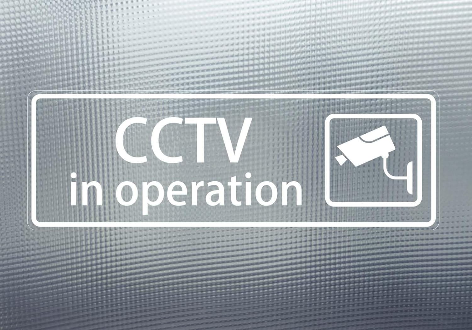 CCTV in Operation Sign Sticker,10 pcs Video Surveillance Sticker Self