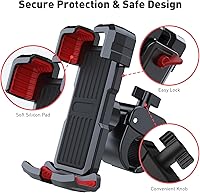 Vista 3 de Soporte de teléfono para carrito de golf para iPhone/Galaxy/Google Pixel, soporte universal para teléfono para la mayoría de las marcas EZGO, Club