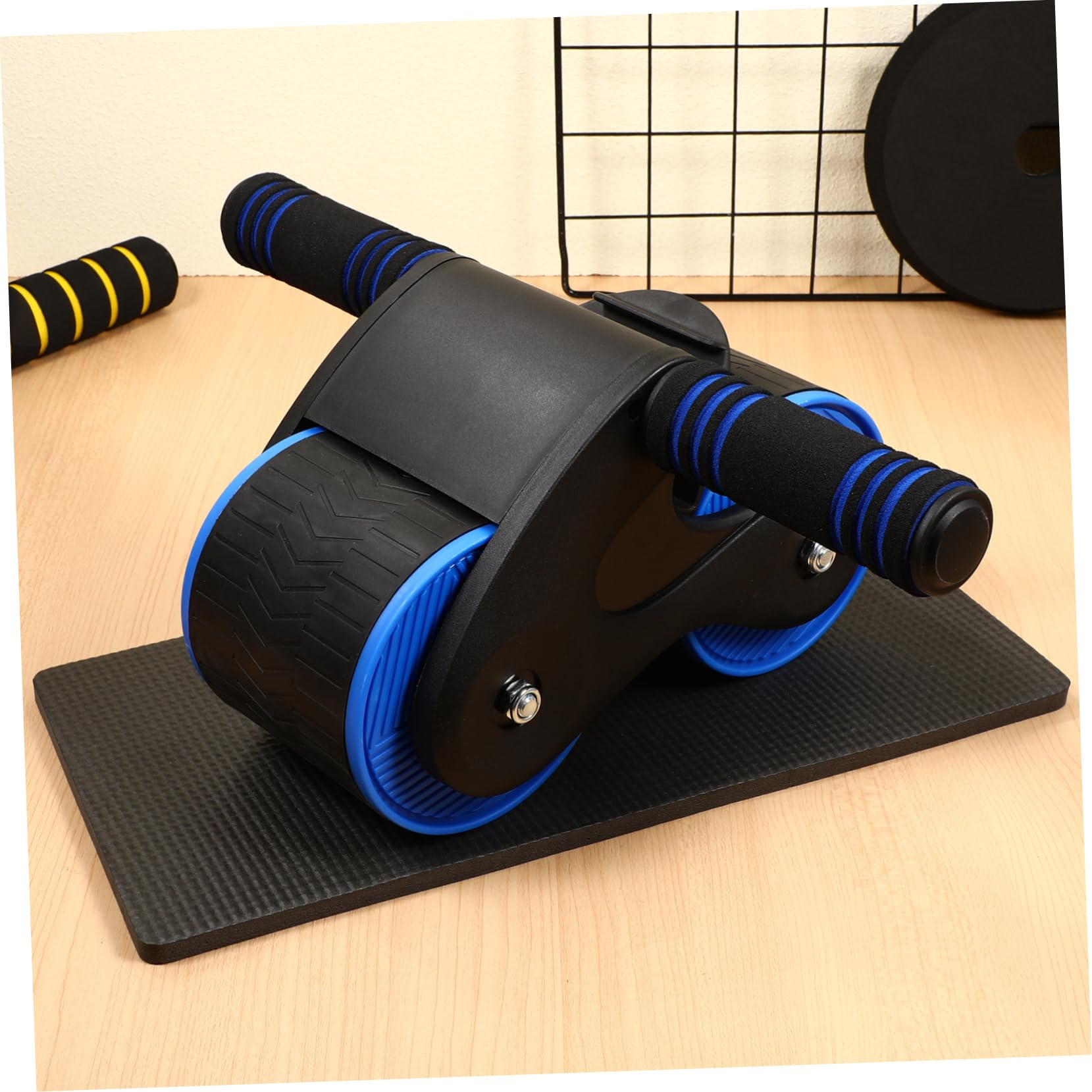 Happyyami Rueda De Abdominales Rodillo De Muñeca Arrodillado Tabla De Rodillos Ab Trabajo Abdominal Automático Rueda De Ejercicio Equipo De Ejercicios Abdominales Rodillo Central El Plastico