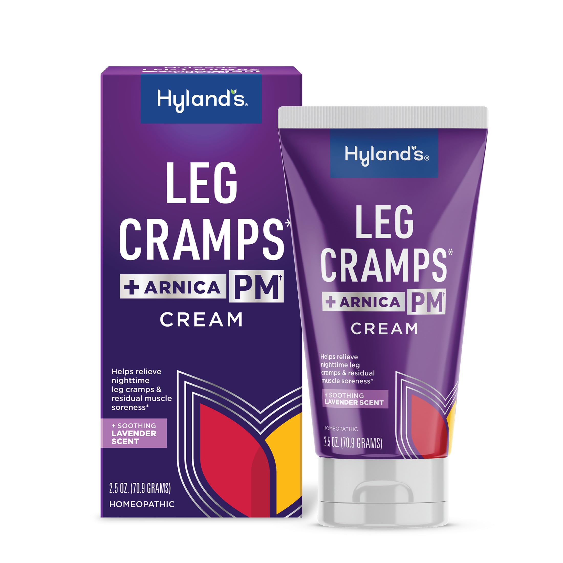 Hyland's Leg Cramps PM + Arnica, Fast-Acting Night Pain Relief Cream, 2.5oz