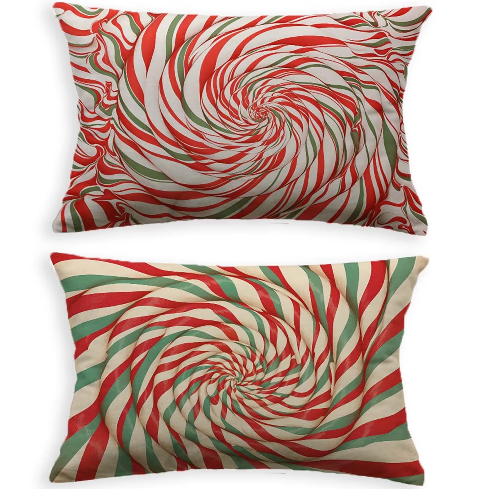 Housse coussin extérieur 40x80 anti-pluie en lin pour salon jardin