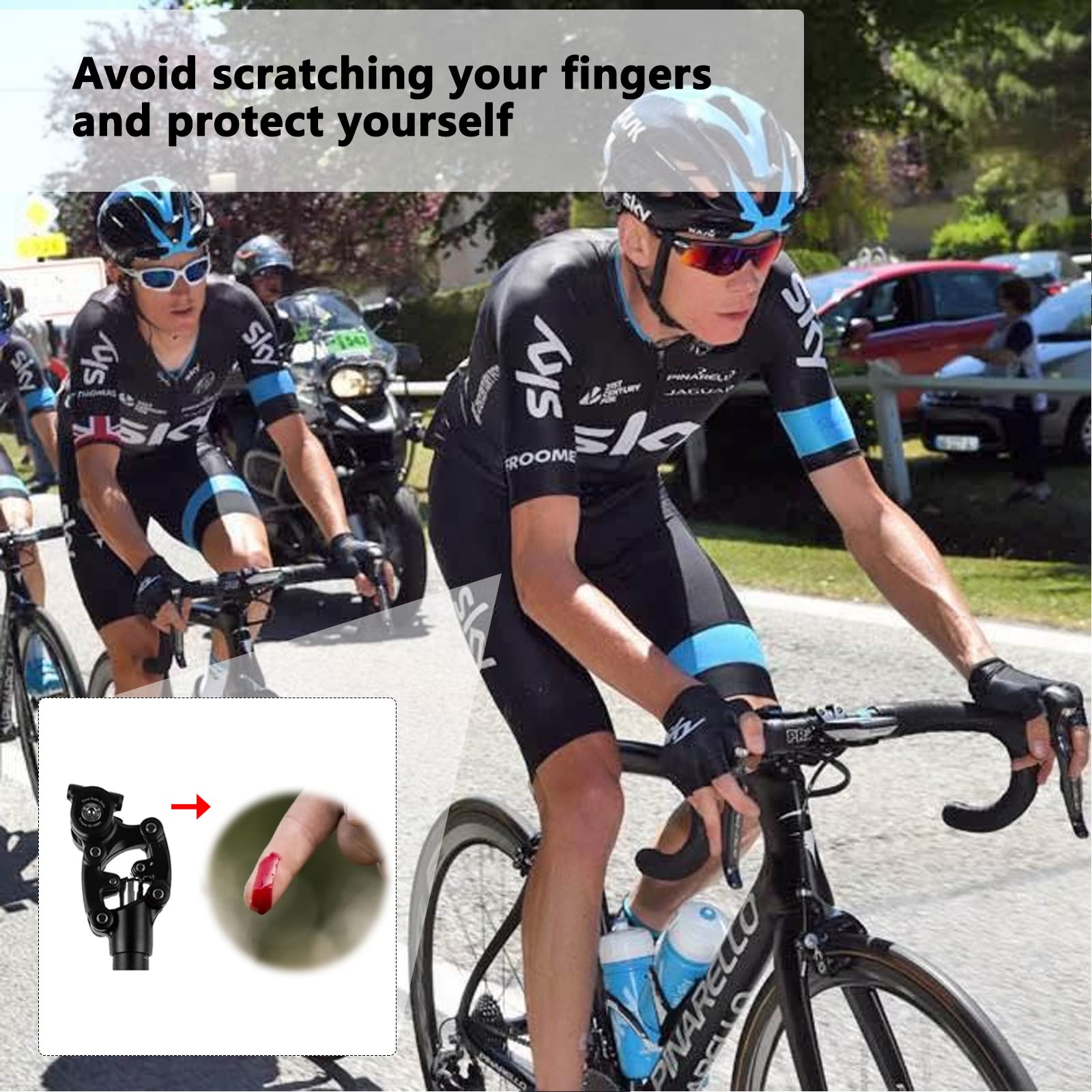 XBERSTAR Housse de protection pour tige de selle - Noir - Accessoire de vélo pour tige de selle NCX