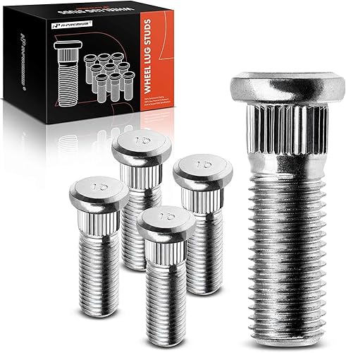 A-Premium 5 pernos de rueda M12 x 1.5 y 1.260 in de largo compatibles con Toyota Avalon Camry Corolla Prius RAV4 Chevrolet Lexus Pontiac Scion