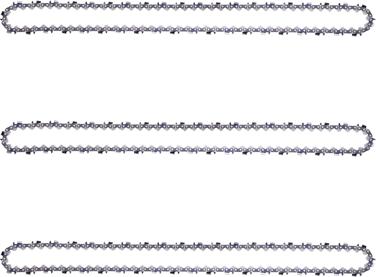 24 Inch Chainsaw Chain 3/8" Pitch, 0.050" Gauge, 84 Drive Links Fits for STIHL,Husqvarna,Echo,Ryobi,Greenworks,Ego,Poulan Pro,Craftsman and More (3 Chains)