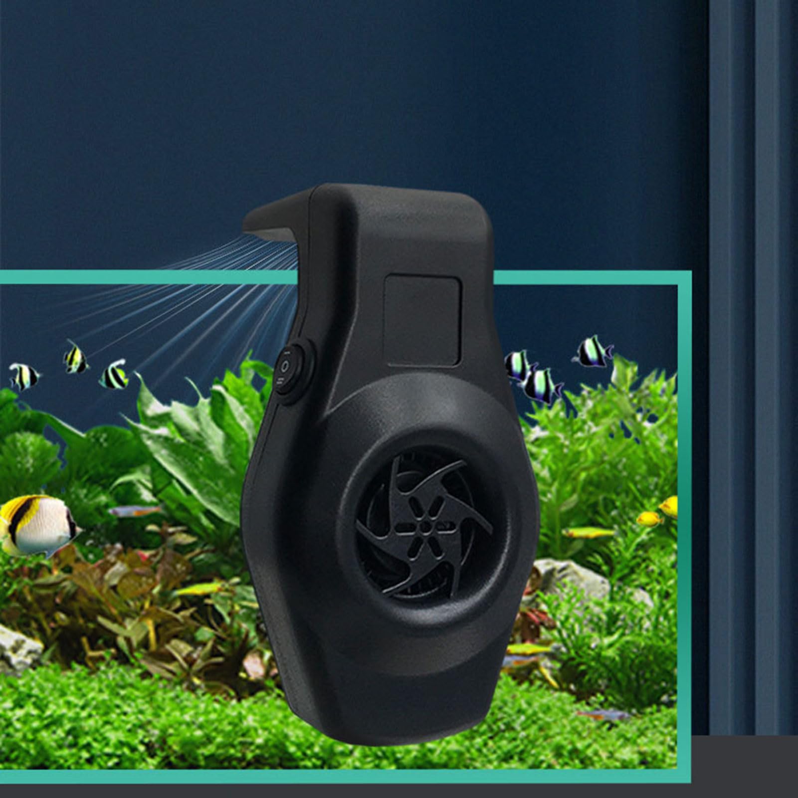 Potente ventilador de refrigeración para acuarios domésticos, reduce la humedad del calor, USB, enfriador de aire, accesorios para peceras, reductores de humedad
