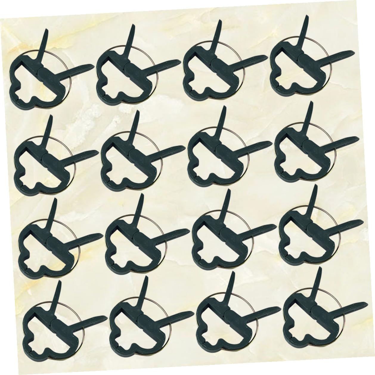 SHINEOFI Lot de 80 Clips de Jardin en PE Vert pour Support Végétal, Pinces Résistantes et Solide, 4 Paquet pour Attacher Plantes, Tuteur pour Jardin Extérieur