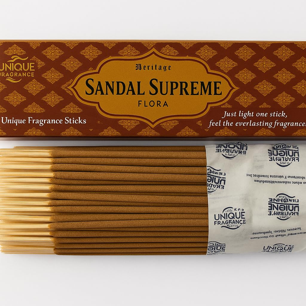 Mysore Sandal Fragrance Agarbatti | Red Sandal Insence Sticks 200gm | Used for Positive Energy, Puja & Meditation | Pure & Organic | 100% Pure-image-8