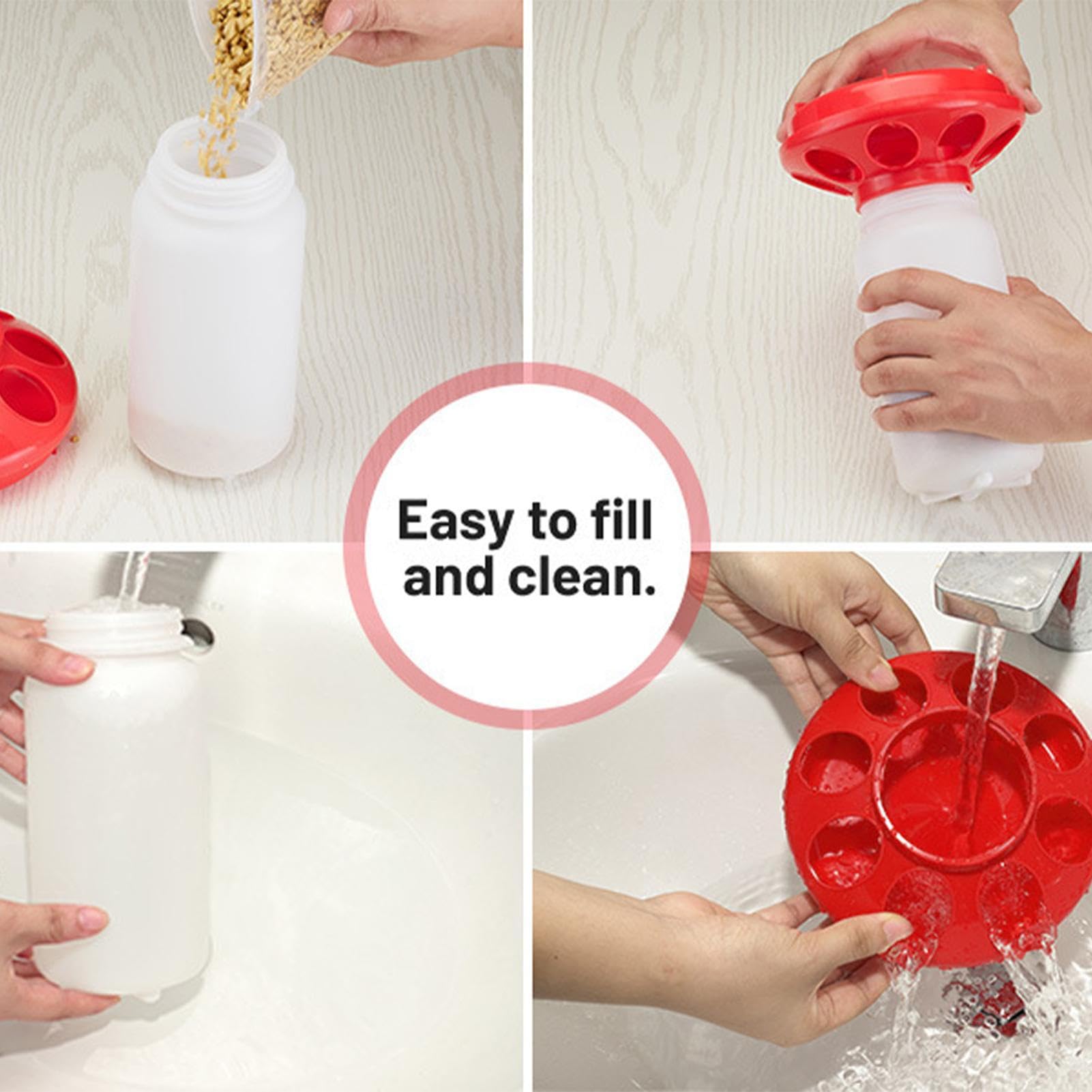 Amazon | ウズラの餌箱 | 無駄のない鶏の餌やり機 アヒルの餌やり機