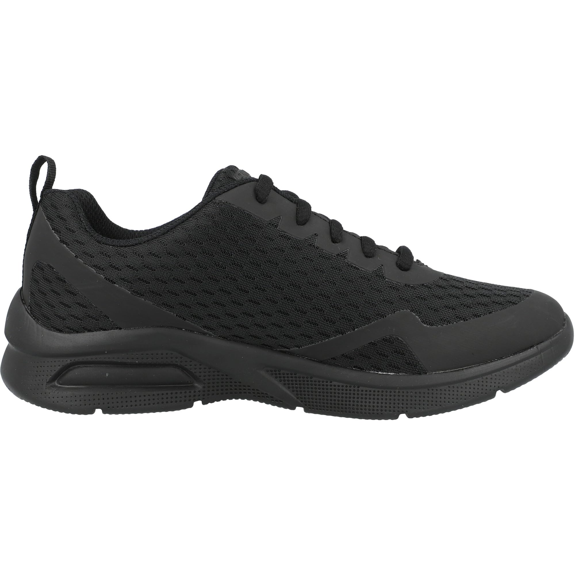 Skechers MICROSPEC MAX, Zapatillas para Niños, Black Textile & Trim, 38 EU