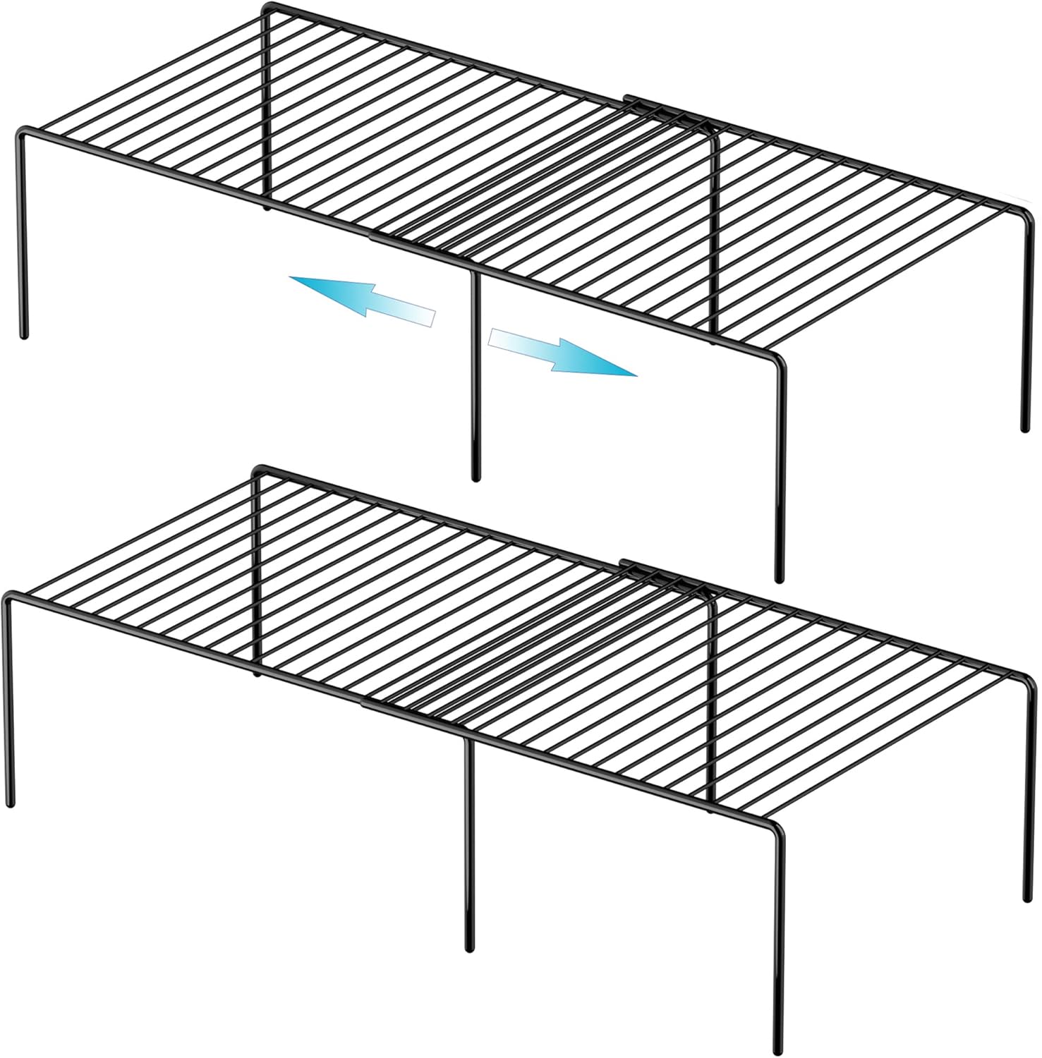iPEGTOP Freezer Storage Shelf Set of 2, 4 Pieces