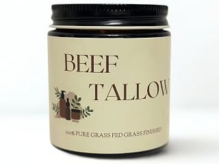 IKARIAN 100% Grass Fed Beef Tallow for Skin Care | Premium Whipped Moisturizer | Face + Body | Single Ingredient, All natural | 4 FL. oz. (Unscented)