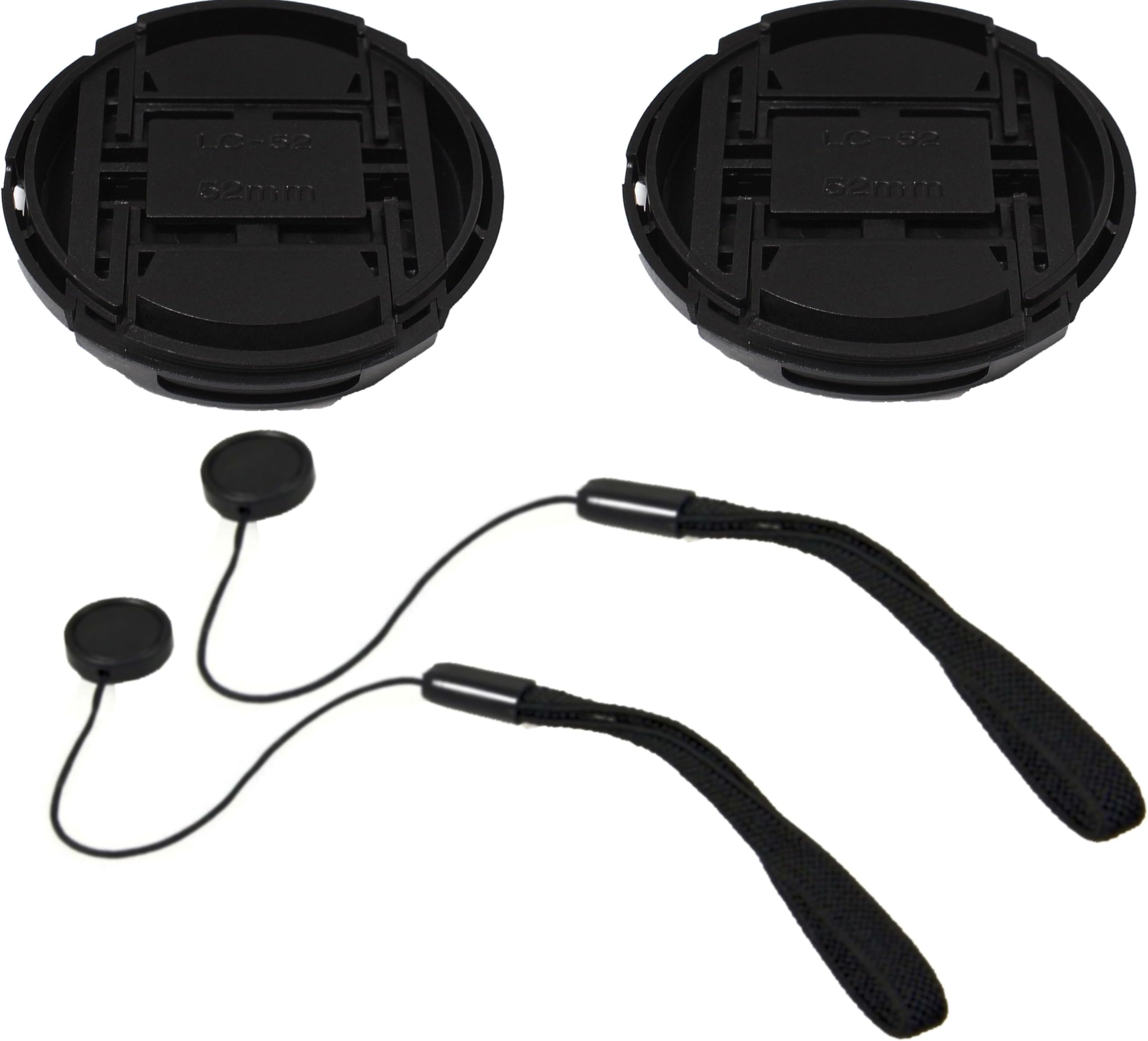 Amazon 汎用タイプ センターピンチカメラレンズキャップ ホルダーストラップ セット/For Canon Nikon Sony