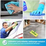 HOMEXCEL Panni per la pulizia in microfibra, confezione da 100 asciugamani in microfibra per auto, senza pelucchi e graffi, per casa, cucina, auto e negozio, asciugamani assorbenti multicolore per la - 5