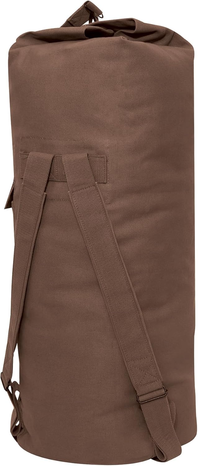 Black GI Style Double Strap Duffle Bag