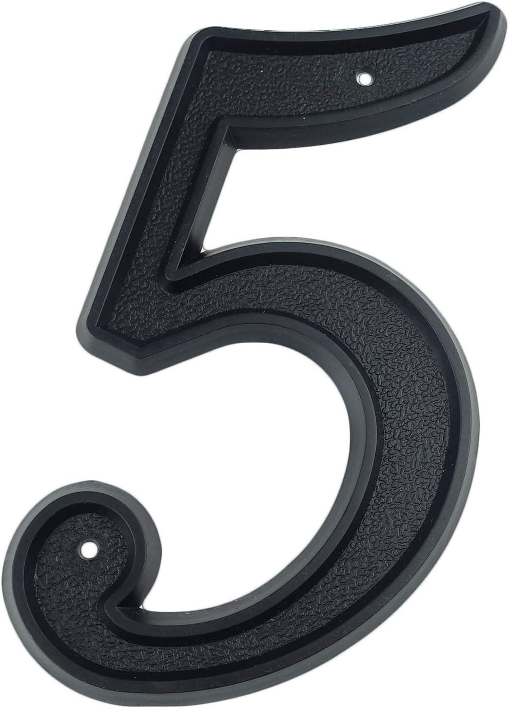 HASWARE 5.5 inch House Number Modern Door Numbers Street Home Address Numerals,Black ABS Plastic (5)