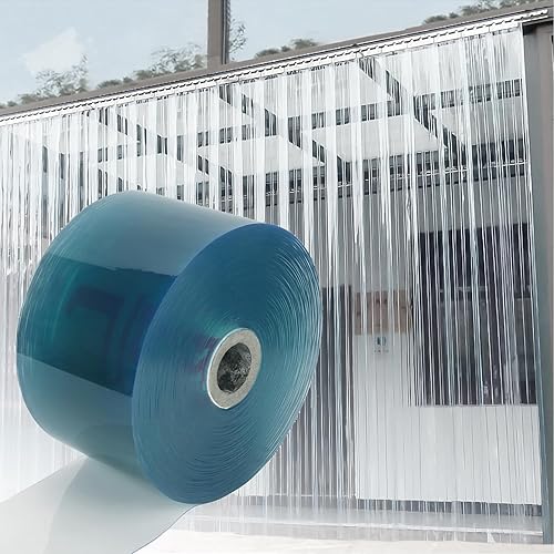 MYOYAY Clear PVC Smooth Strip Curtain 164 Ft Length X