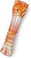 Vista 17 de Nylabone Juguete masticable original y texturizado para perros, juguetes duraderos y resistentes para masticadores agresivos, sabor a tocino