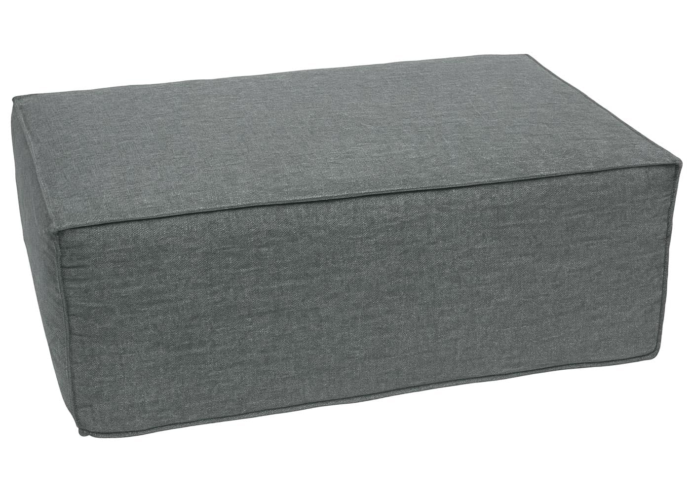 Mendler L-Sofa HWC-O54, Lounge-Couch mit Ottomane, erweiterbar modular rechts/Links, Stoff/Textil 63x270x190cm - dunkelgrau