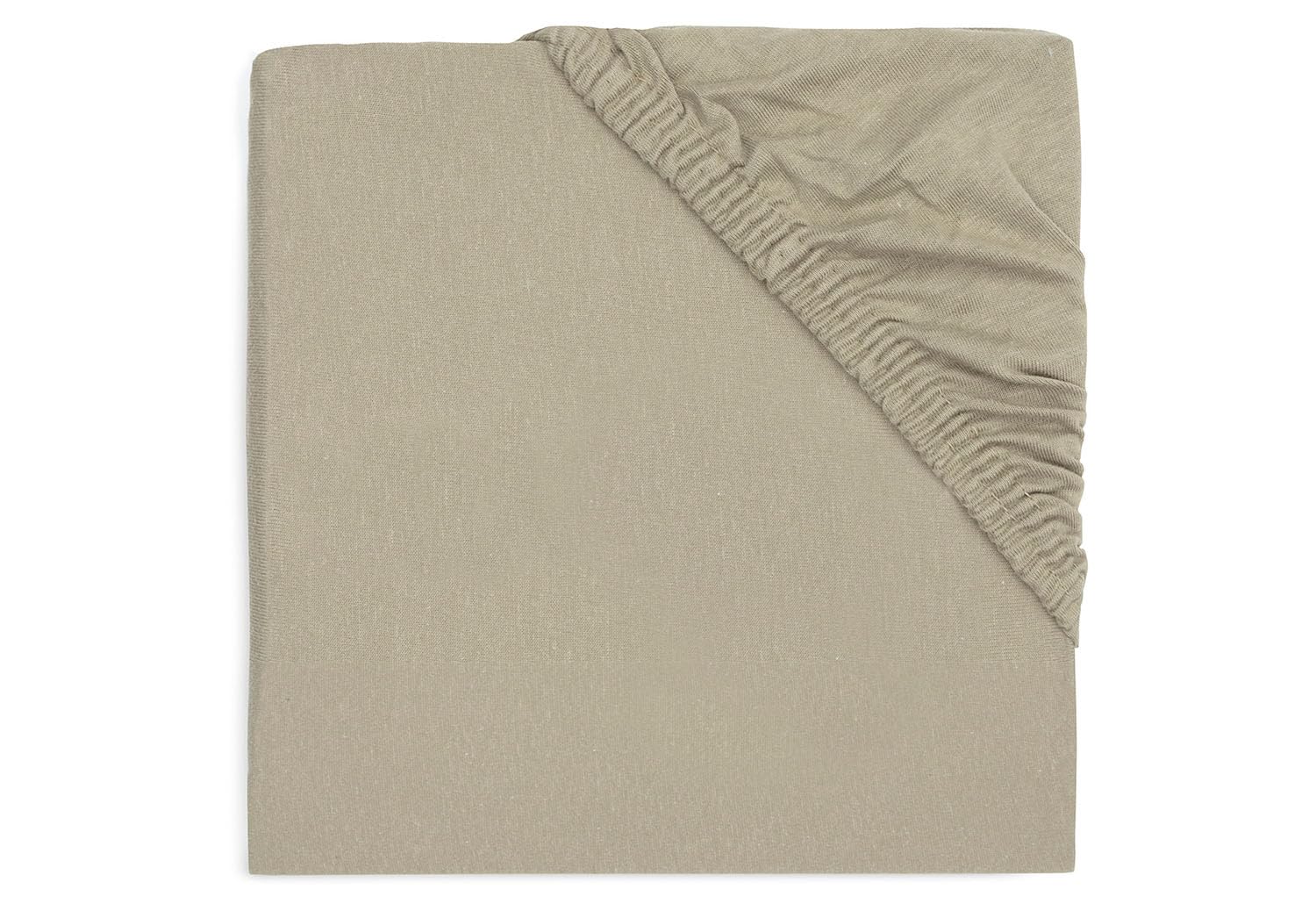 Jollein Jersey Fitted Sheet, Olive Green, 70 x 140 cm, 100% Cotton, Fitted Sheet, Olive Green, 70x140/75x100 cm
