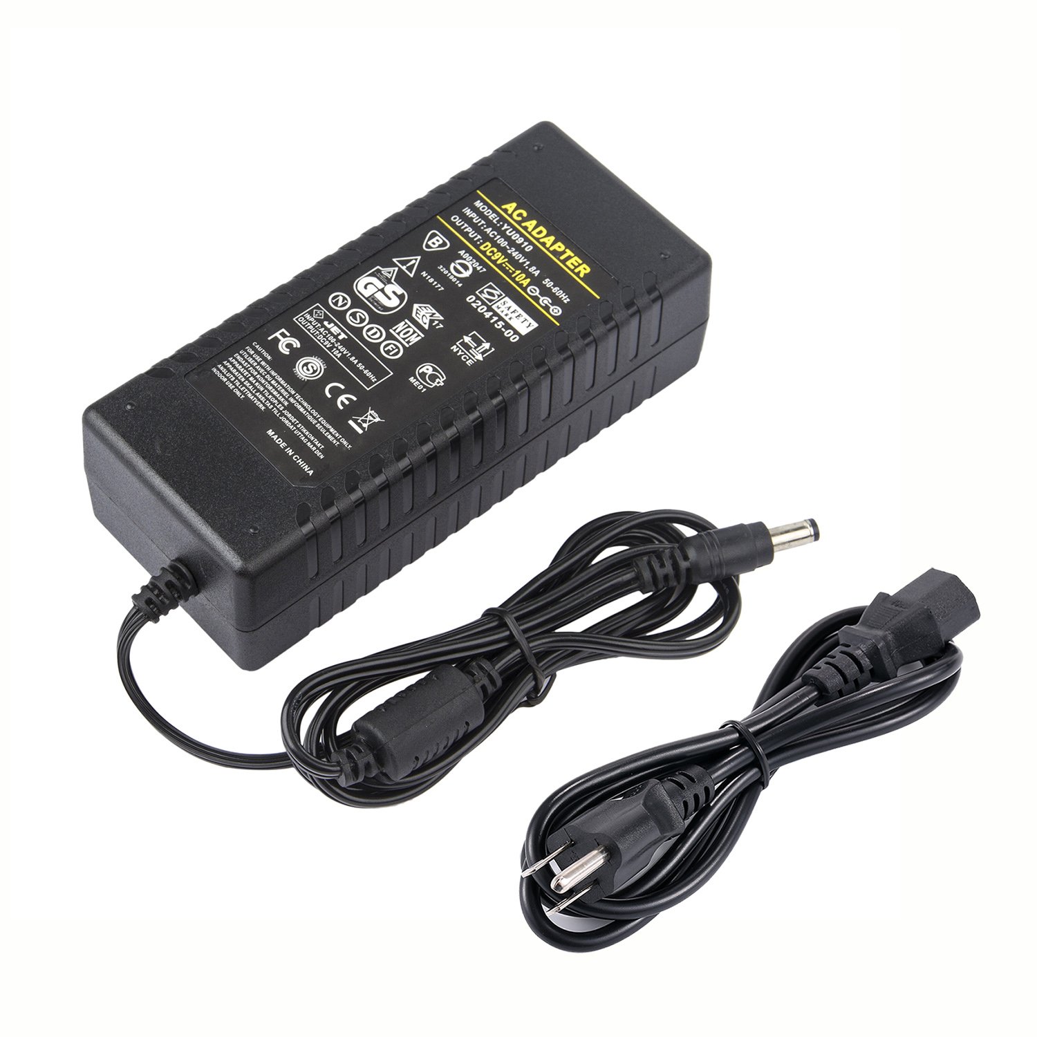 Amazon.com: 9V 10A Power Supply Adapter - COOLM AC 100-240V to DC