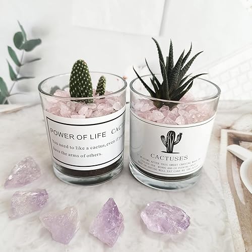 Vista 99 de ZHIYUXI Piedras de cristal de cornalina para pecera, grava, jarrón de relleno, cristales triturados, cristales curativos pulidos, piedra de cuarzo K