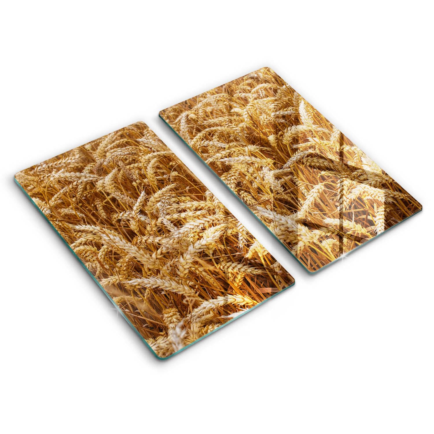 Plaque induction protection 2x30x52cm design champ de céréales pour votre cuisson