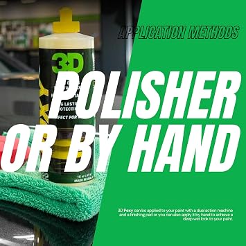 3D POXY Montan Wax Sealant Long Lasting Hybrid Car Wax for High Gloss Finish & Paint Protection | Non-Staining Formula | Easy to Apply | Made in USA |8 oz