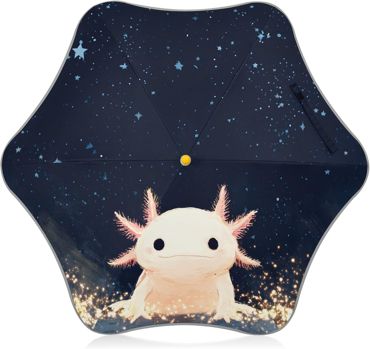 ALAZA Cute Axolotl Stars Kids Umbrella for Girls Boys Toddler Children Rain & Sun Umbrella