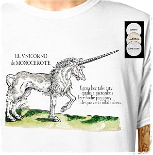 T-Shirt: The Unicorn - Medieval Bestiary | LazyCarrot (tshirt tee shirt)